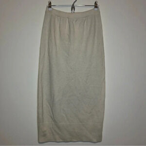 SABRE Josephine V.P. England 100% Pure Lambswool Midi Length Knit Skirt